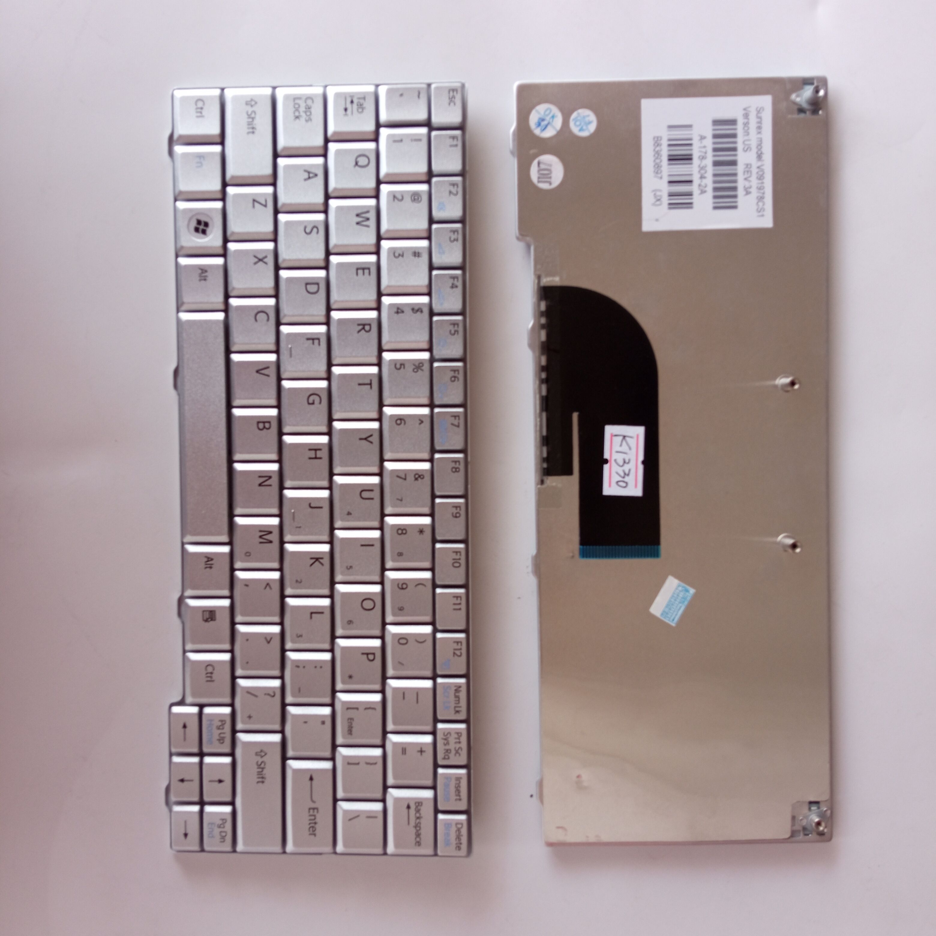 Picture of New Replacement Laptop Keyboard For SONY M12 SILVER US Layout